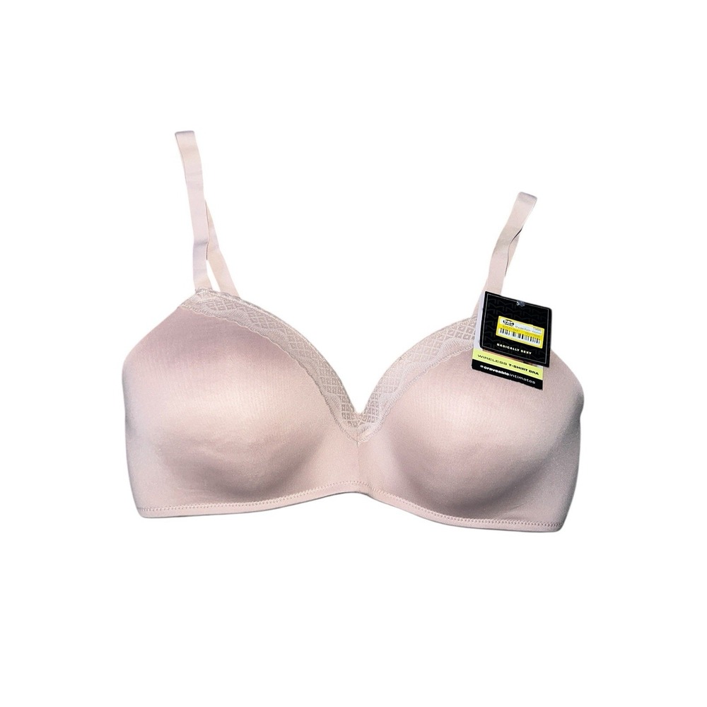 Maidenform Wireless T-Shirt Bra Basically Sexy Adjustable Straps Womens 40C Nude